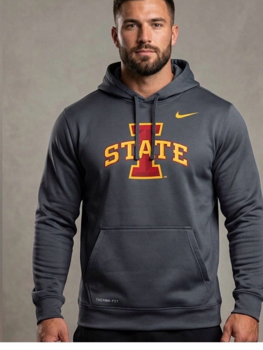 Nike Iowa State Gray Hooded Sweatshirt XL Boys